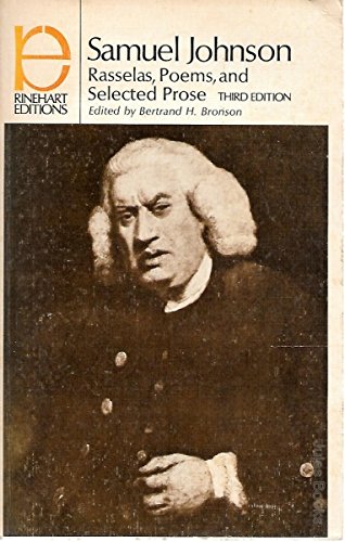 Rasselas, Poems, and Selected Prose: Third Edition