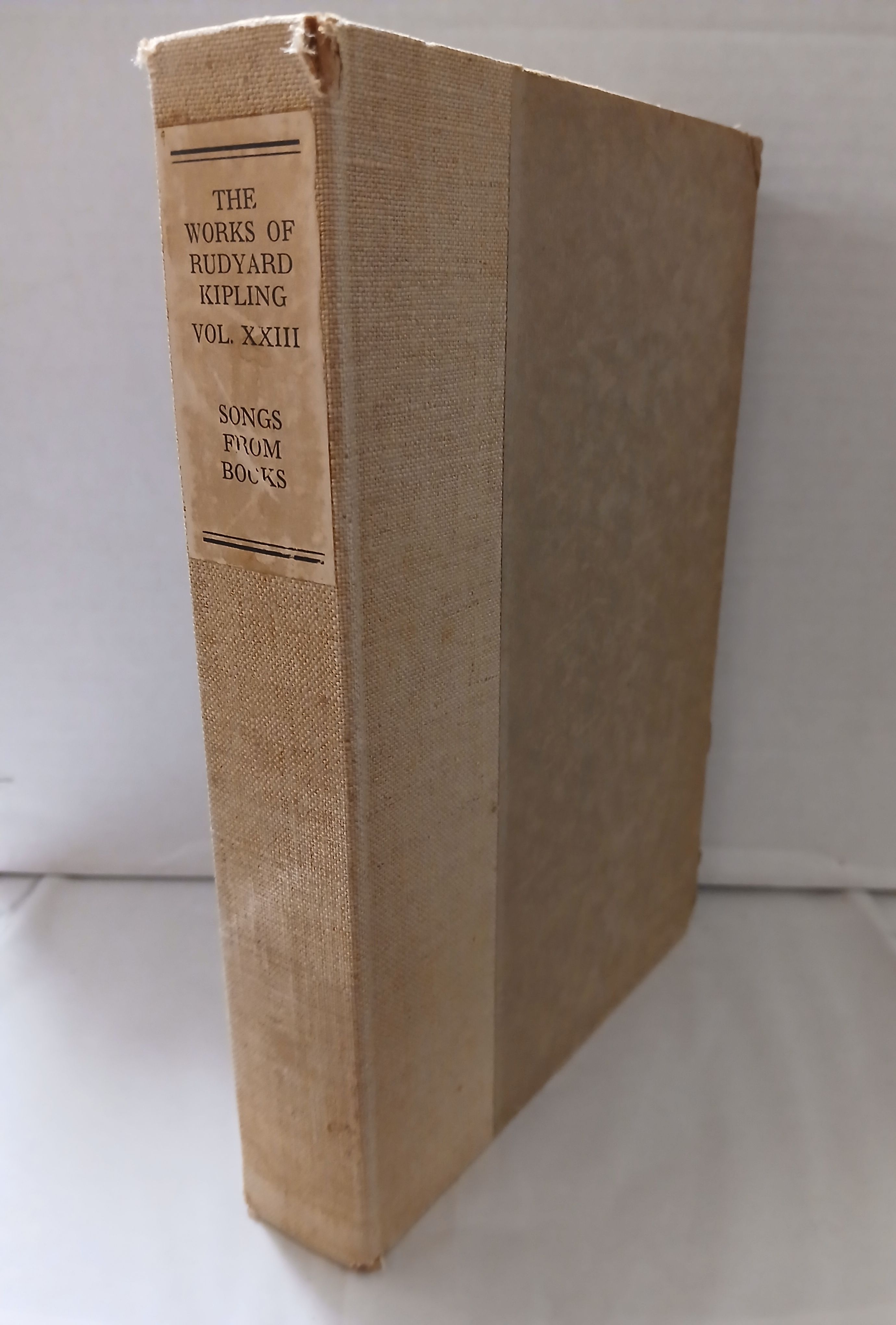 Songs from Books (Works of Rudyard Kipling, Vol XXIII)