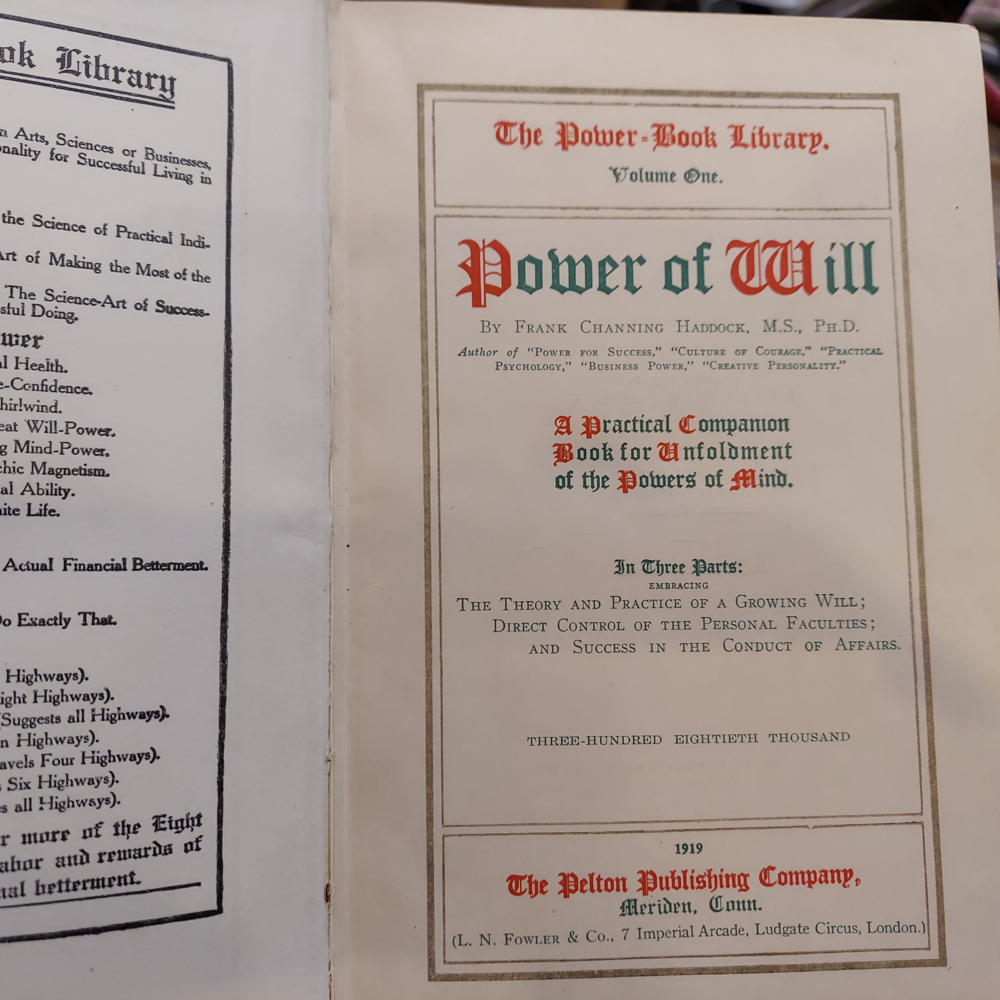 Power of Will A Practical Companion Book for Unfoldment of the Powers of Mind