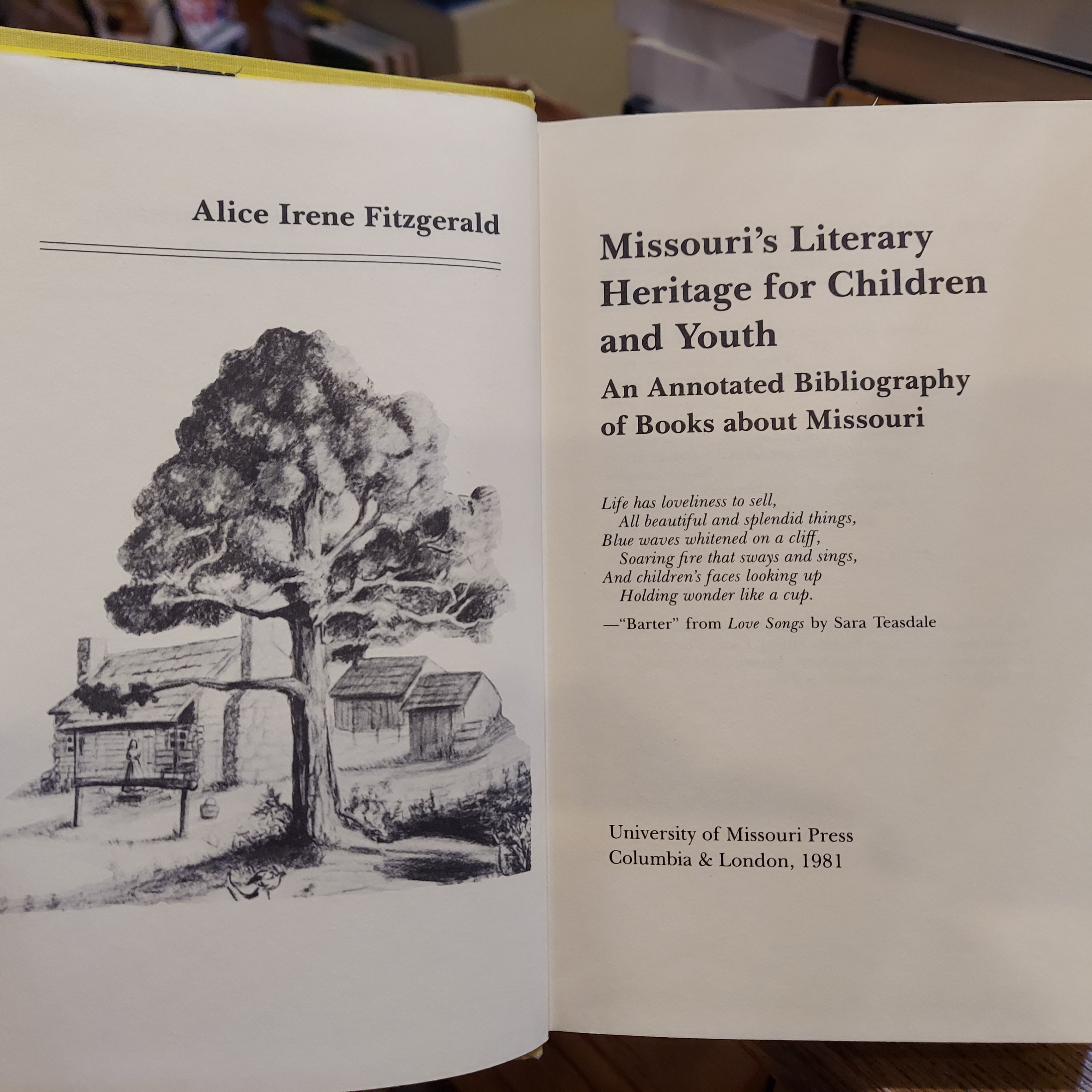 Missouri's Literary Heritage for Children & Youth : An Annotated Bibliography of Books about Missouri