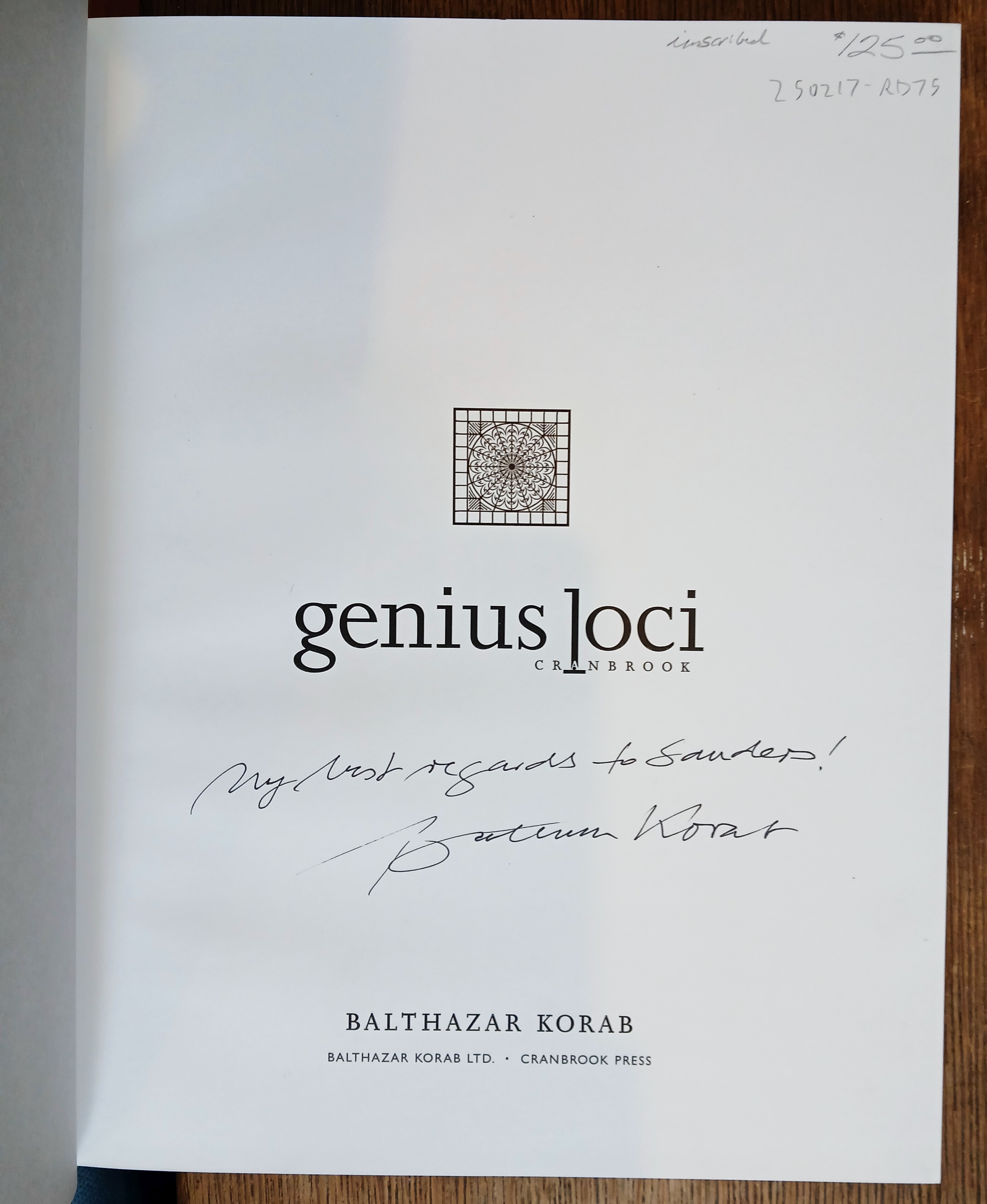 Genius Loci: Cranbrook