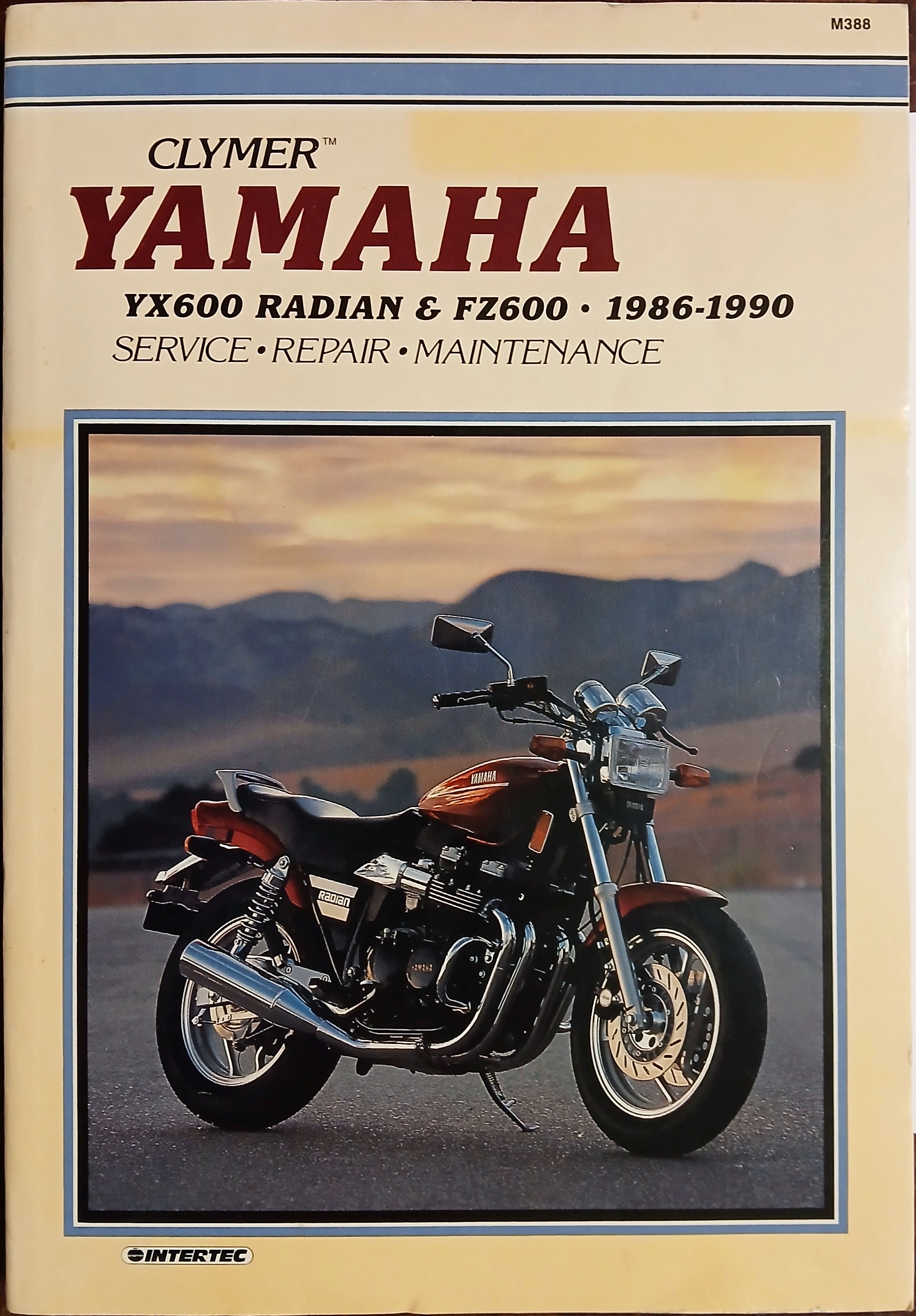 Clymer Yamaha YX600 Radian & FZ600, 1986-1990: Service, Repair, Maintenance