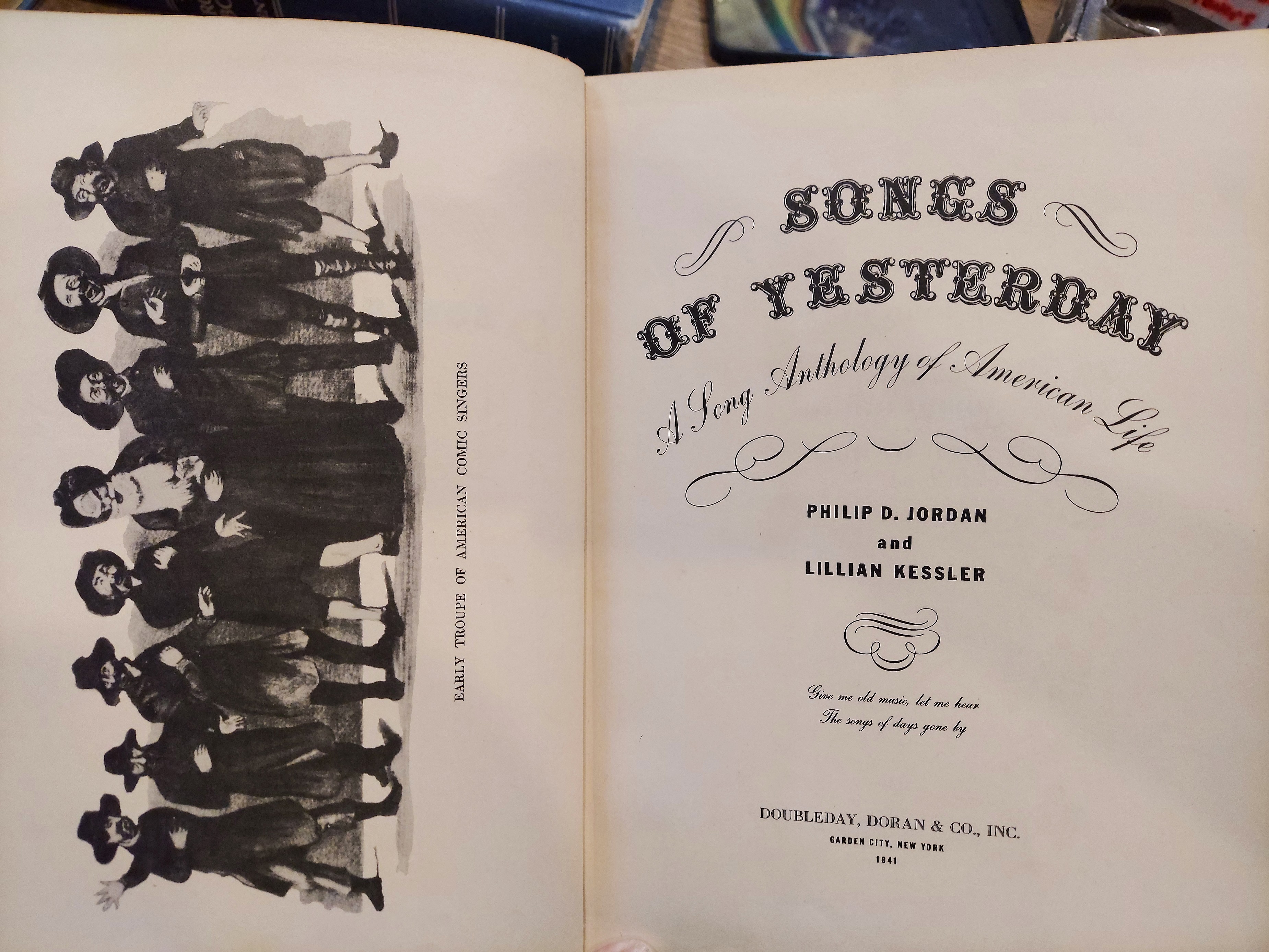 Songs of Yesterday : A Song Anthology of American Life