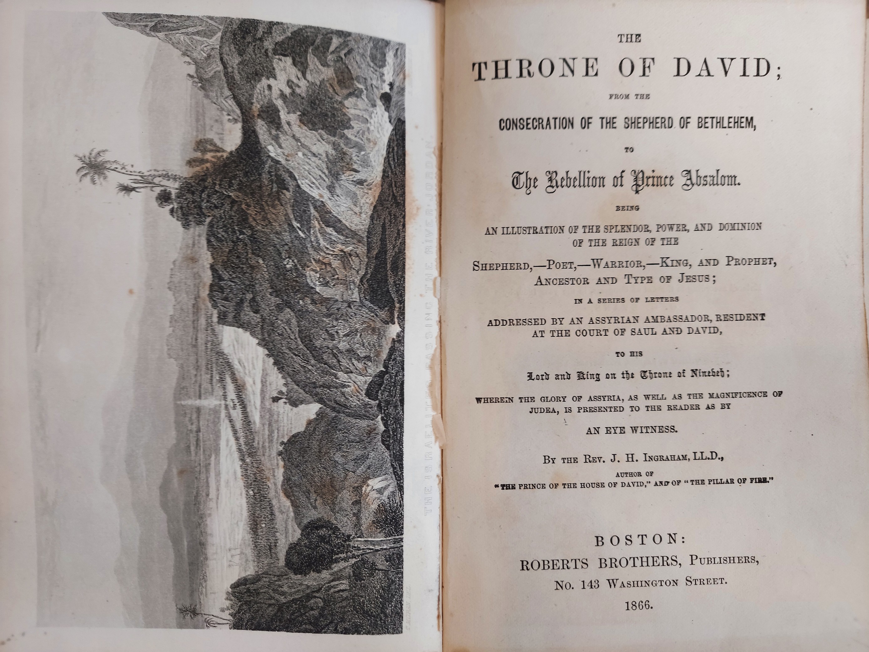 The Throne of David from the Consecration of the Shepherd of Betlehem to the Rebellion of Prince Absalom
