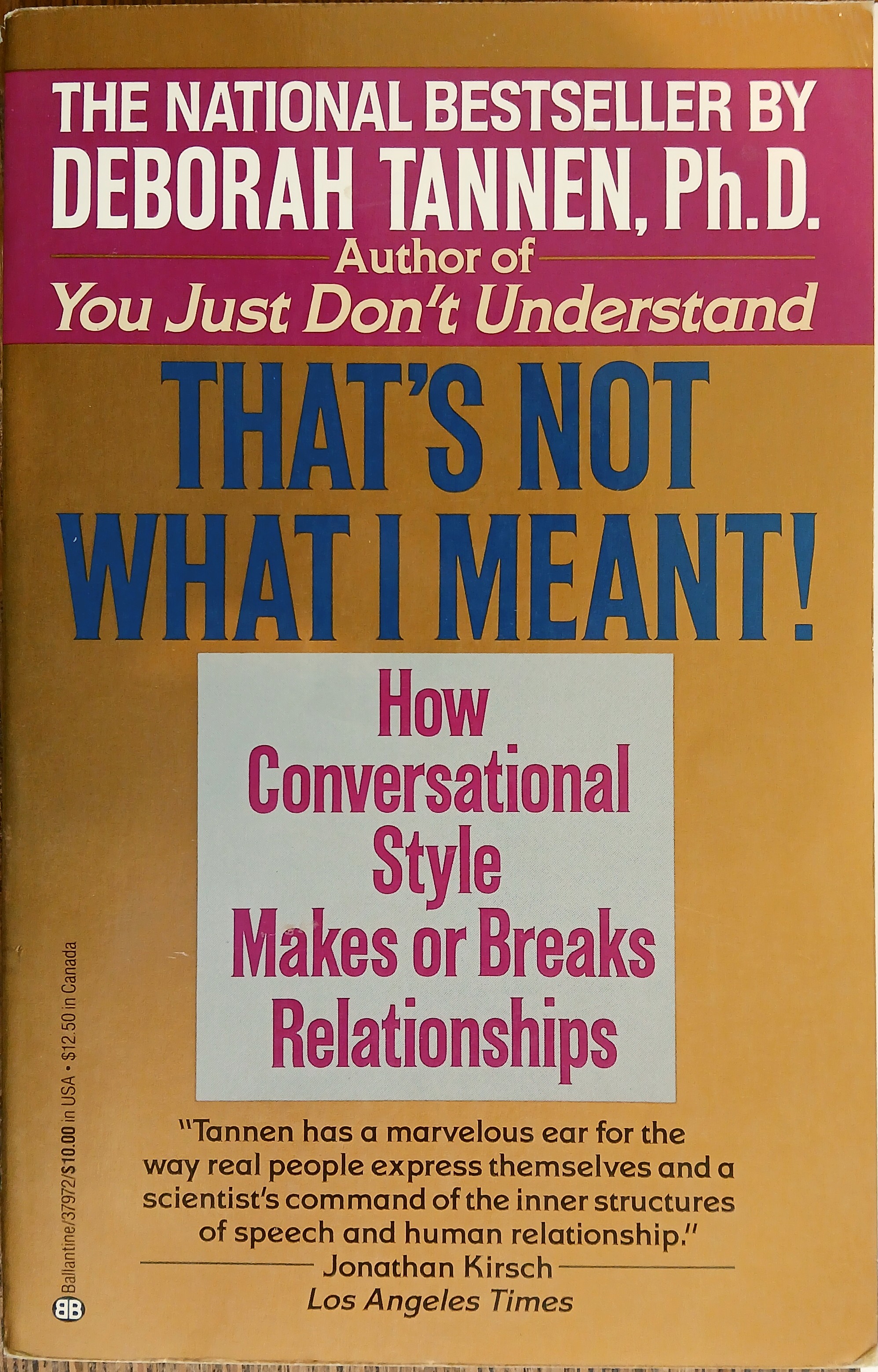 That's Not What I Meant: How Conversational Style Makes or Breaks Your Relations With Others