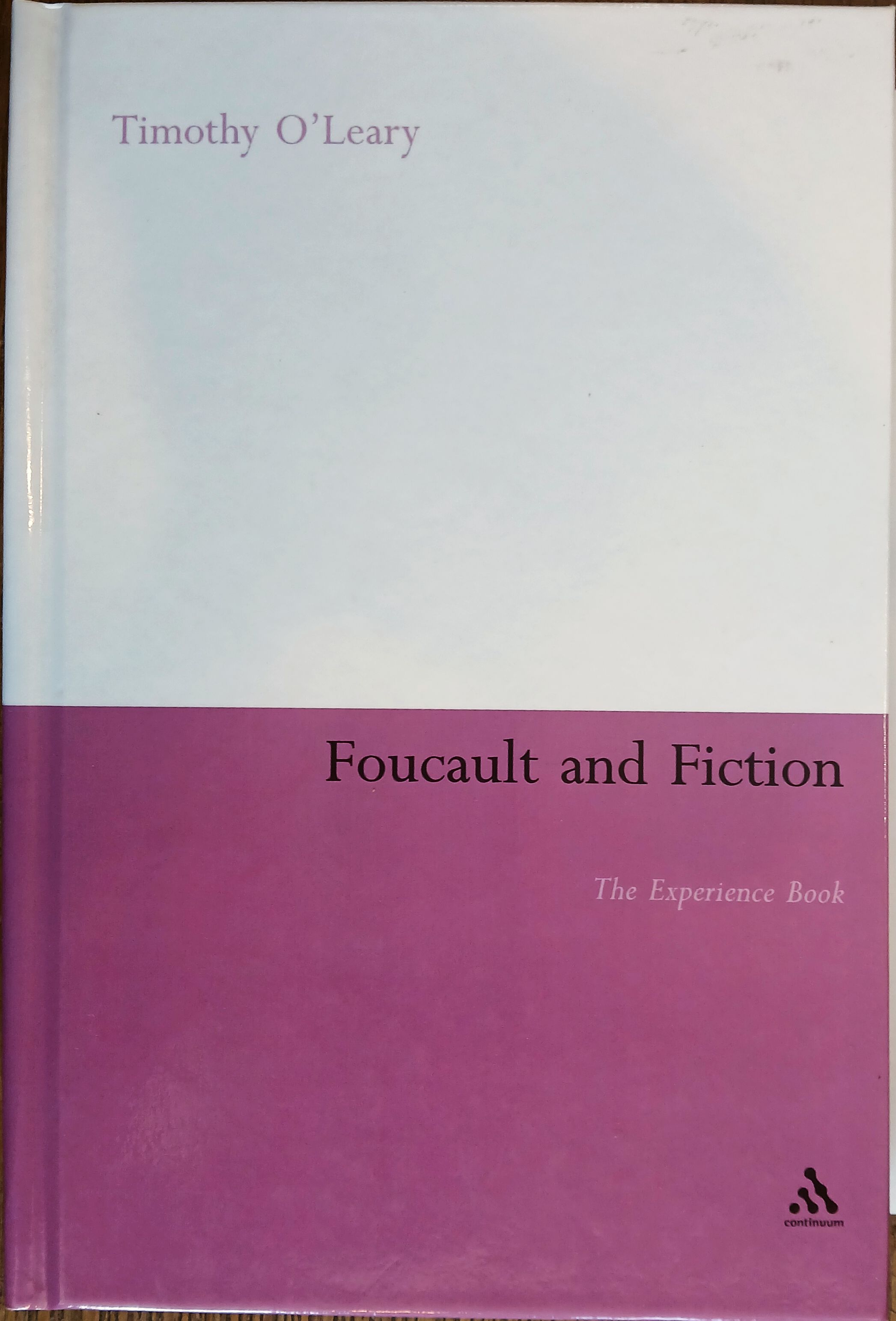 Foucault and Fiction: The Experience Book
