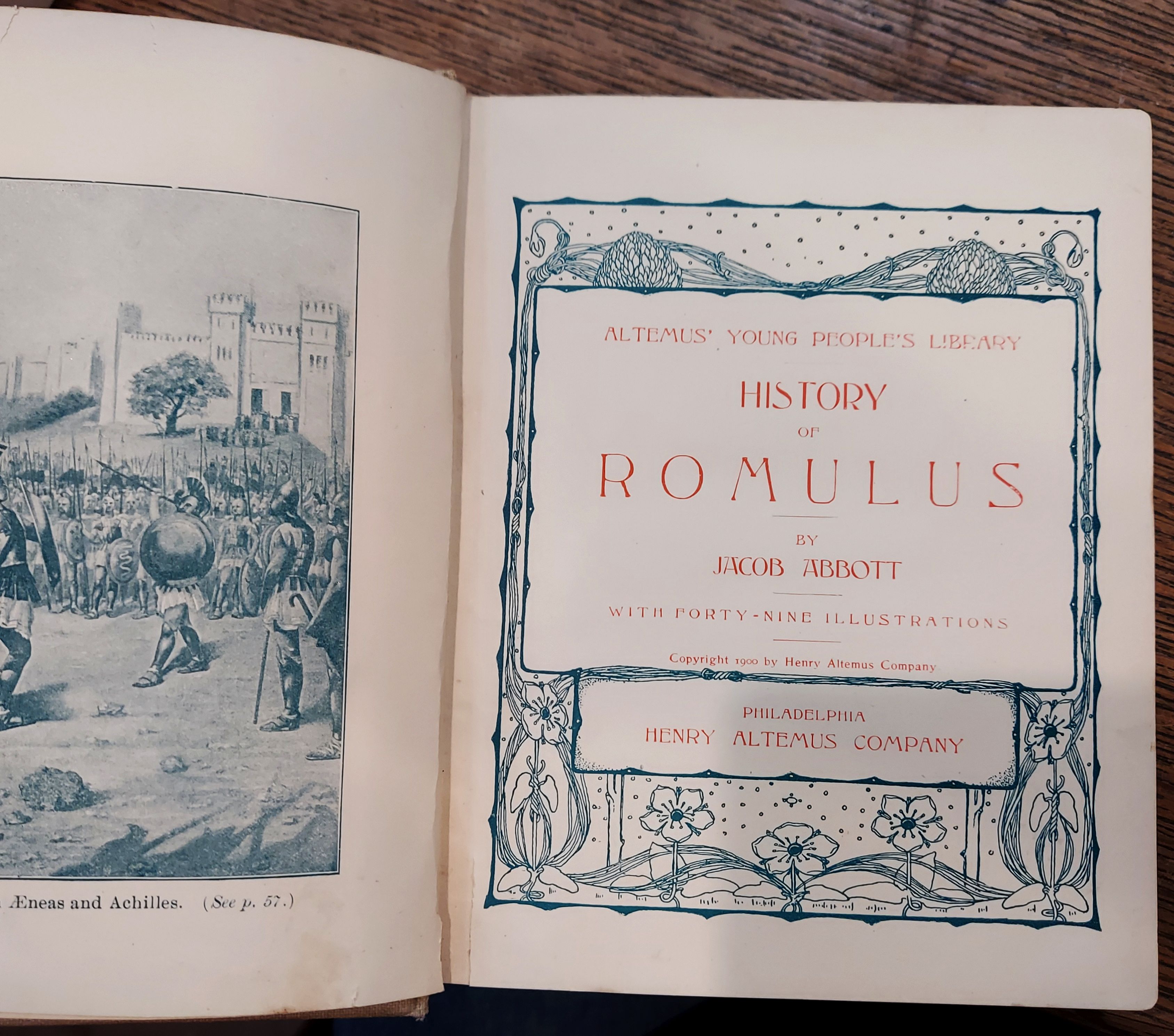 History of Romulus (Altemus' Young People's Library)