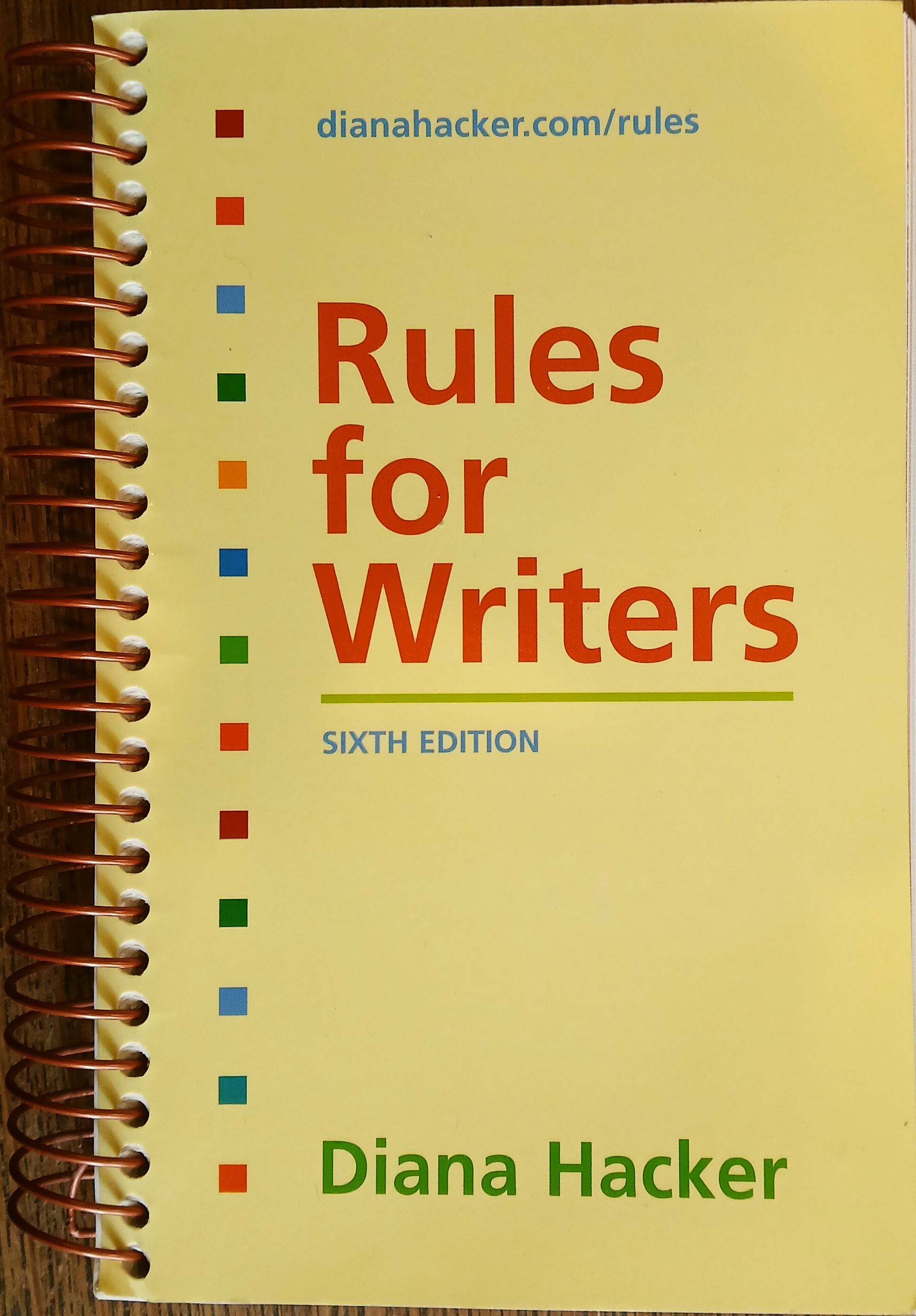 Rules for Writers (Sixth Edition)