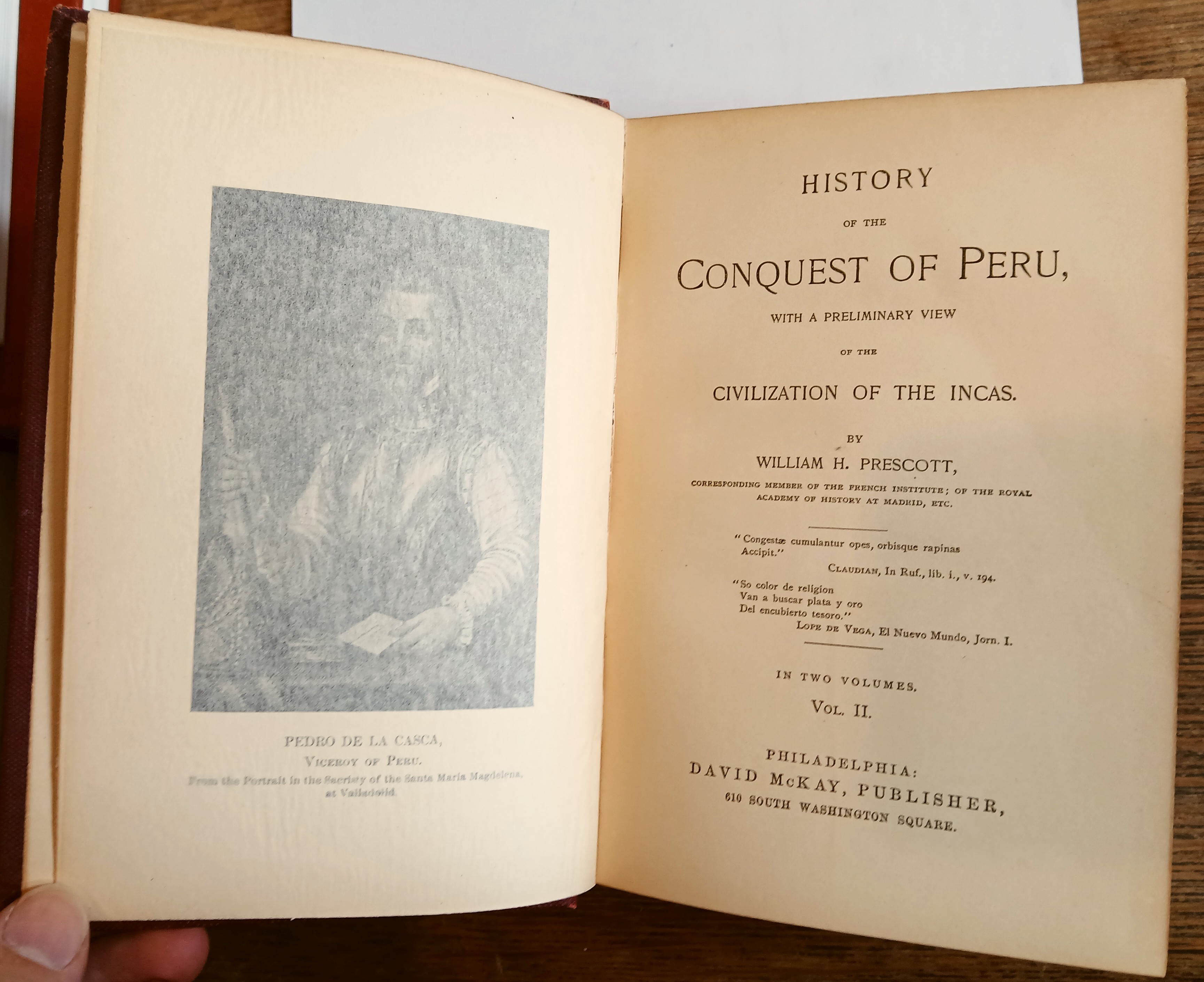 History of the Conquest of Peru, with a Preliminary View of the Civilization of the Incas (American Classic Series) - Two Volume Set