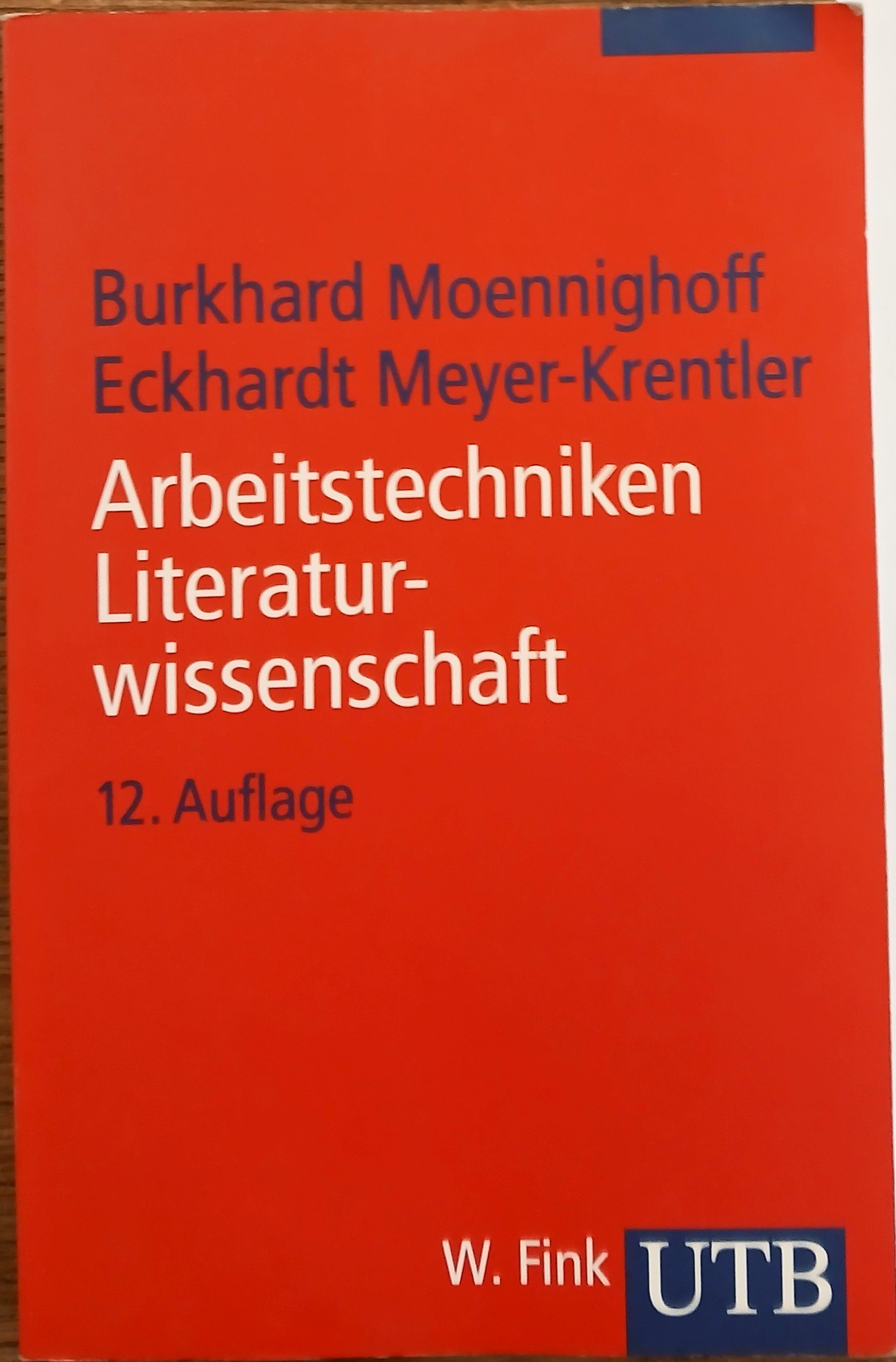 Arbeitstechniken Literaturwissenschaft