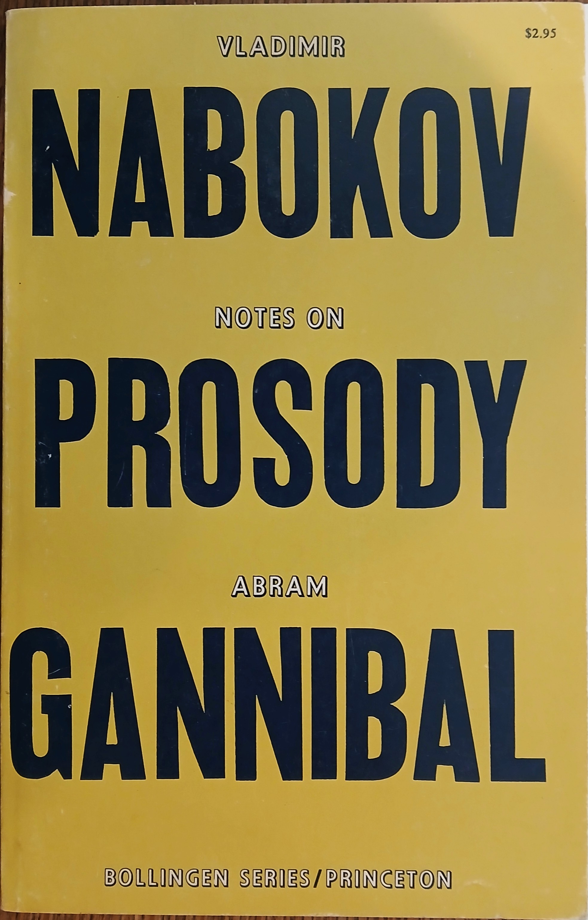 Notes on Prosody and Abram Cannibal (Bollingen Series)