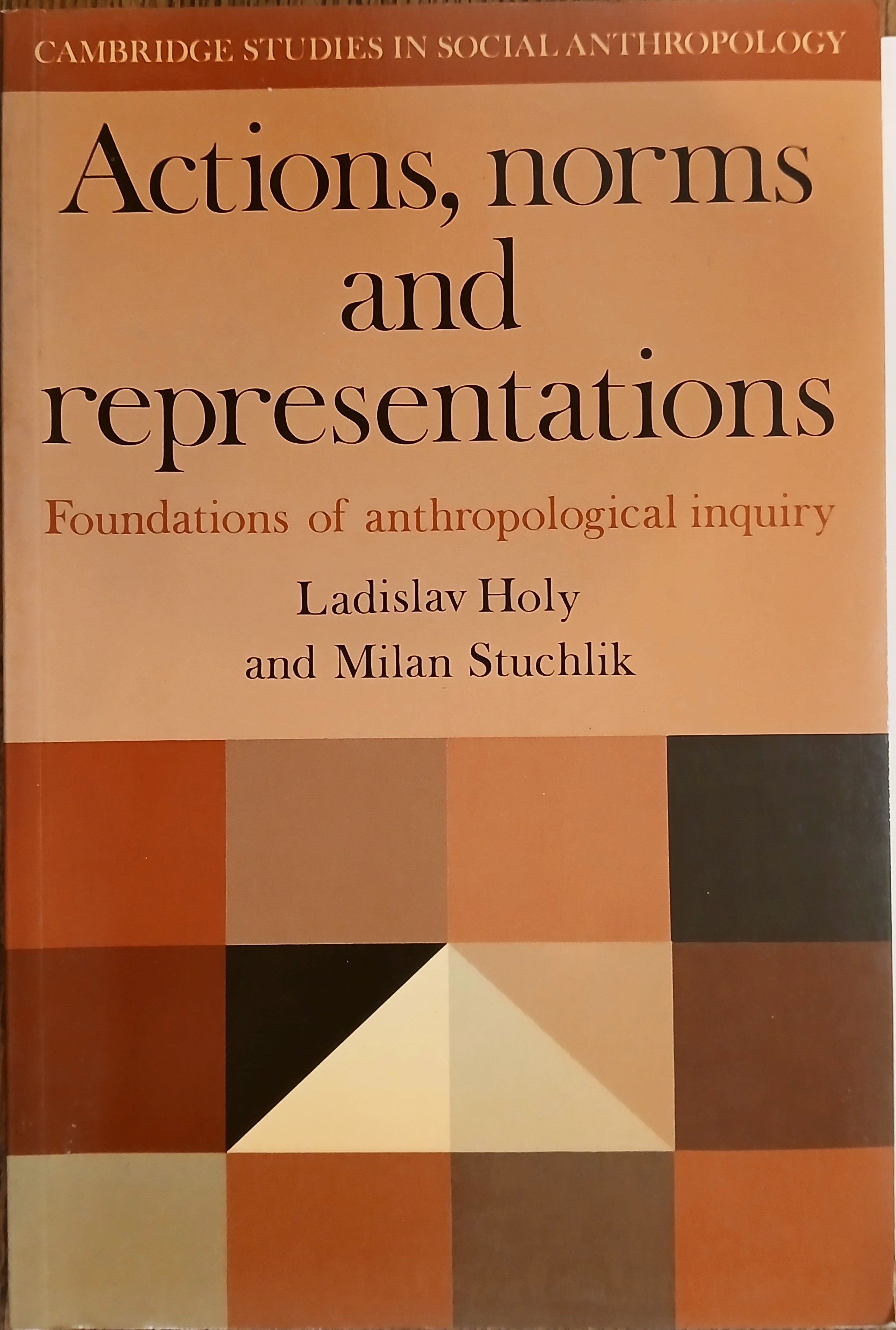 Image for Actions, Norms and Representations: Foundations of Anthropological Inquiry (Cambridge Studies in Social Anthropology #45) Actions, Norms and Representations: Foundations of Anthropological Inquiry (Cambridge Studies in Social Anthropology #45)