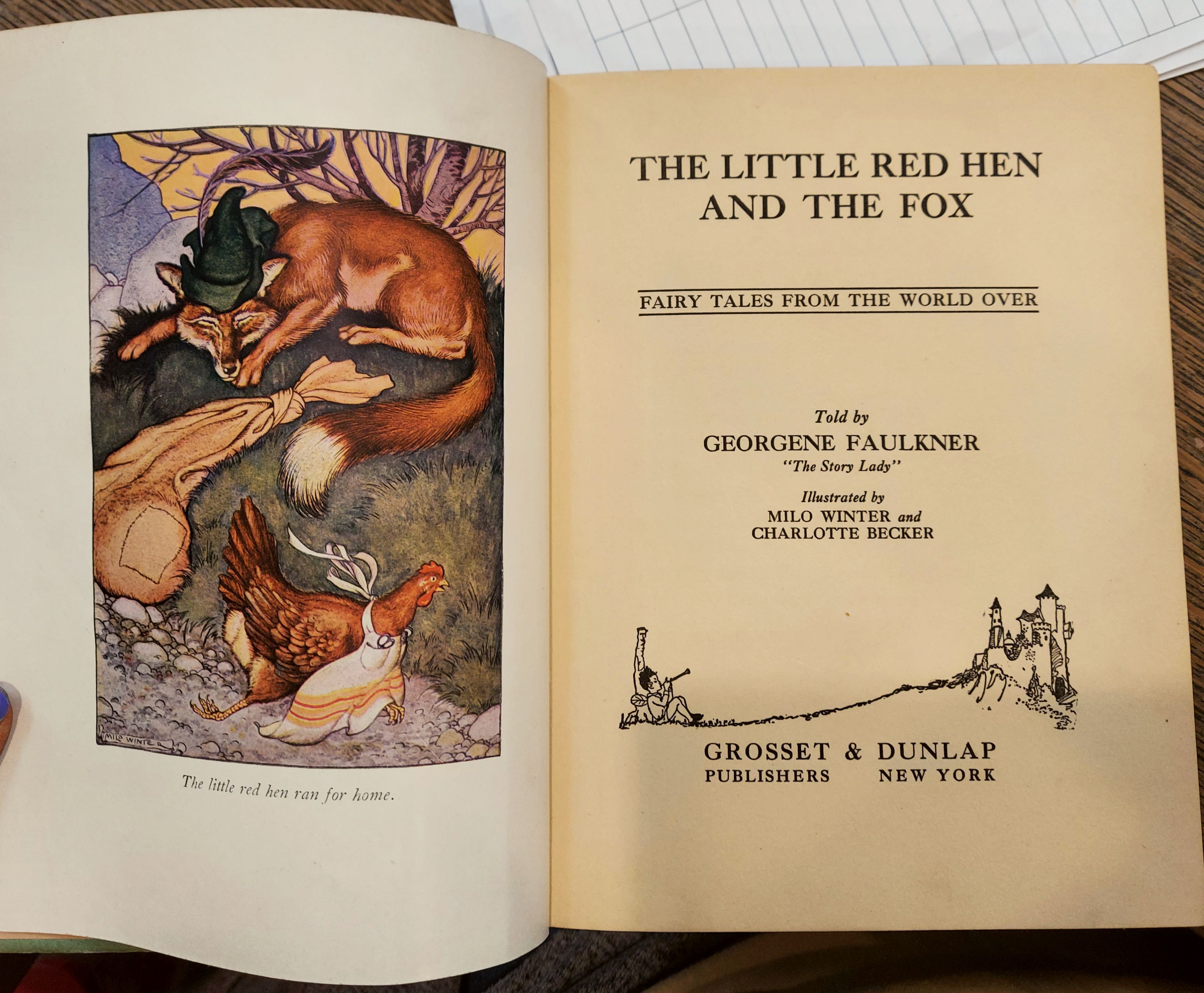 The Little Red Hen and the Fox : Fairy Tales From the World Over