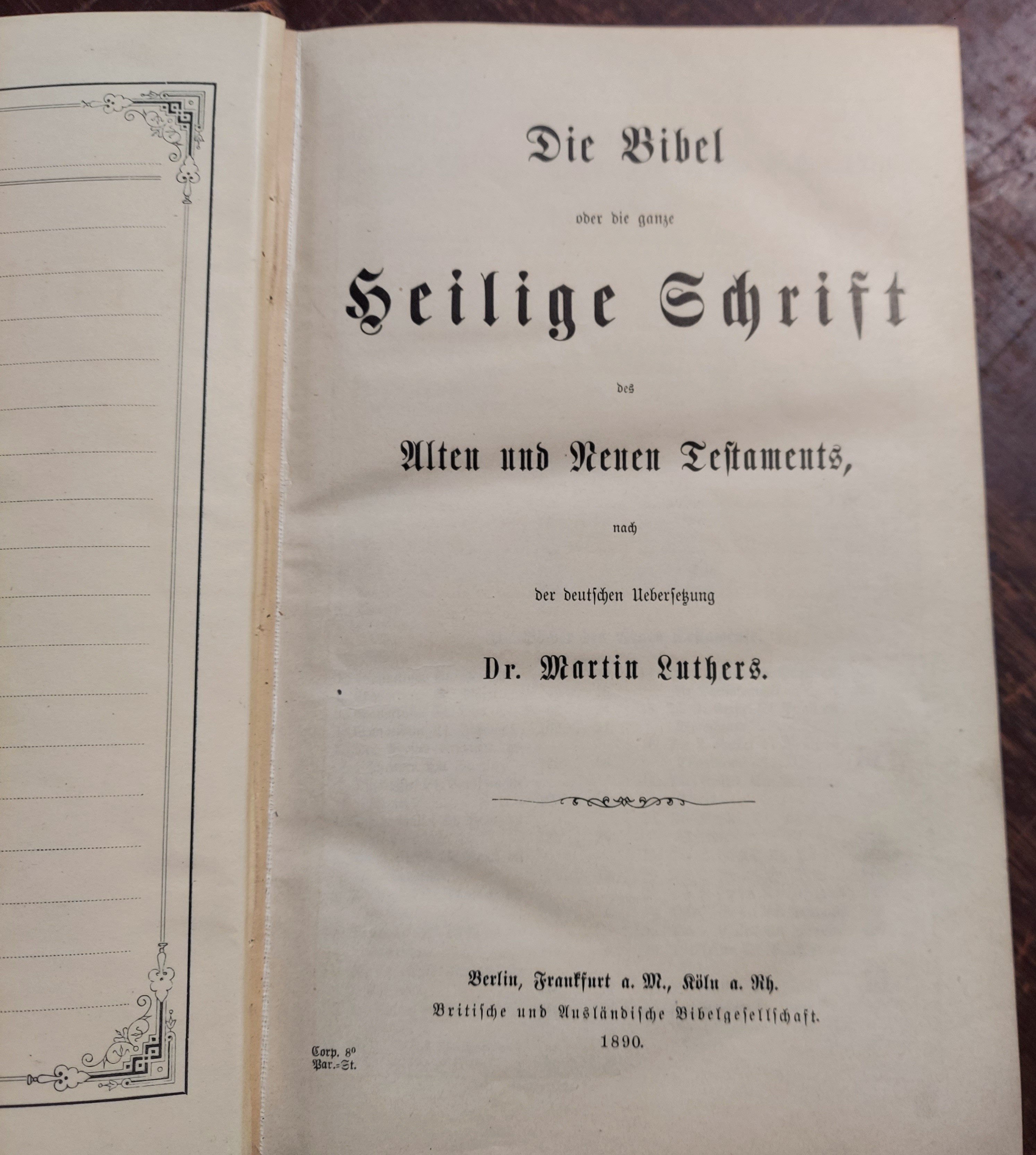 Die Bibel Heilige Schrift (German Bible)