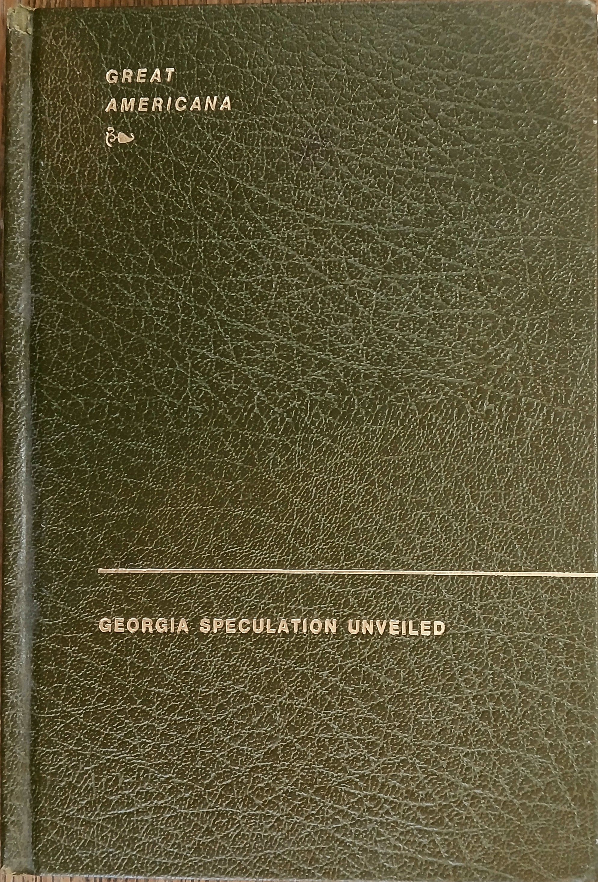 Georgia Speculation Unveiled (Great Americana)