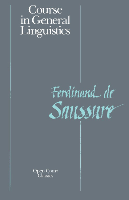 Course in General Linguistics (Open Court Classics)