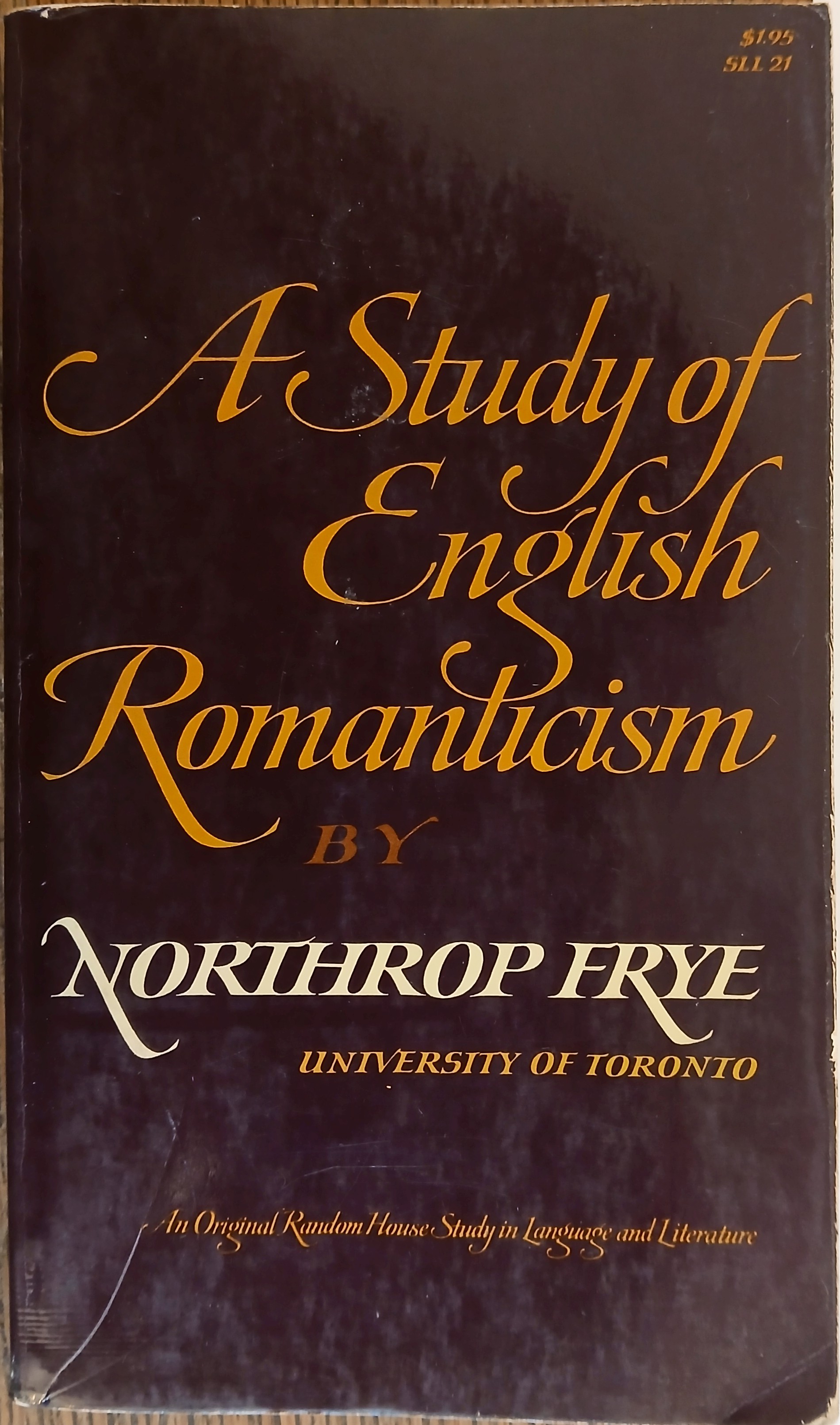 A Study of English Romanticism (Studies in Language and Literature)