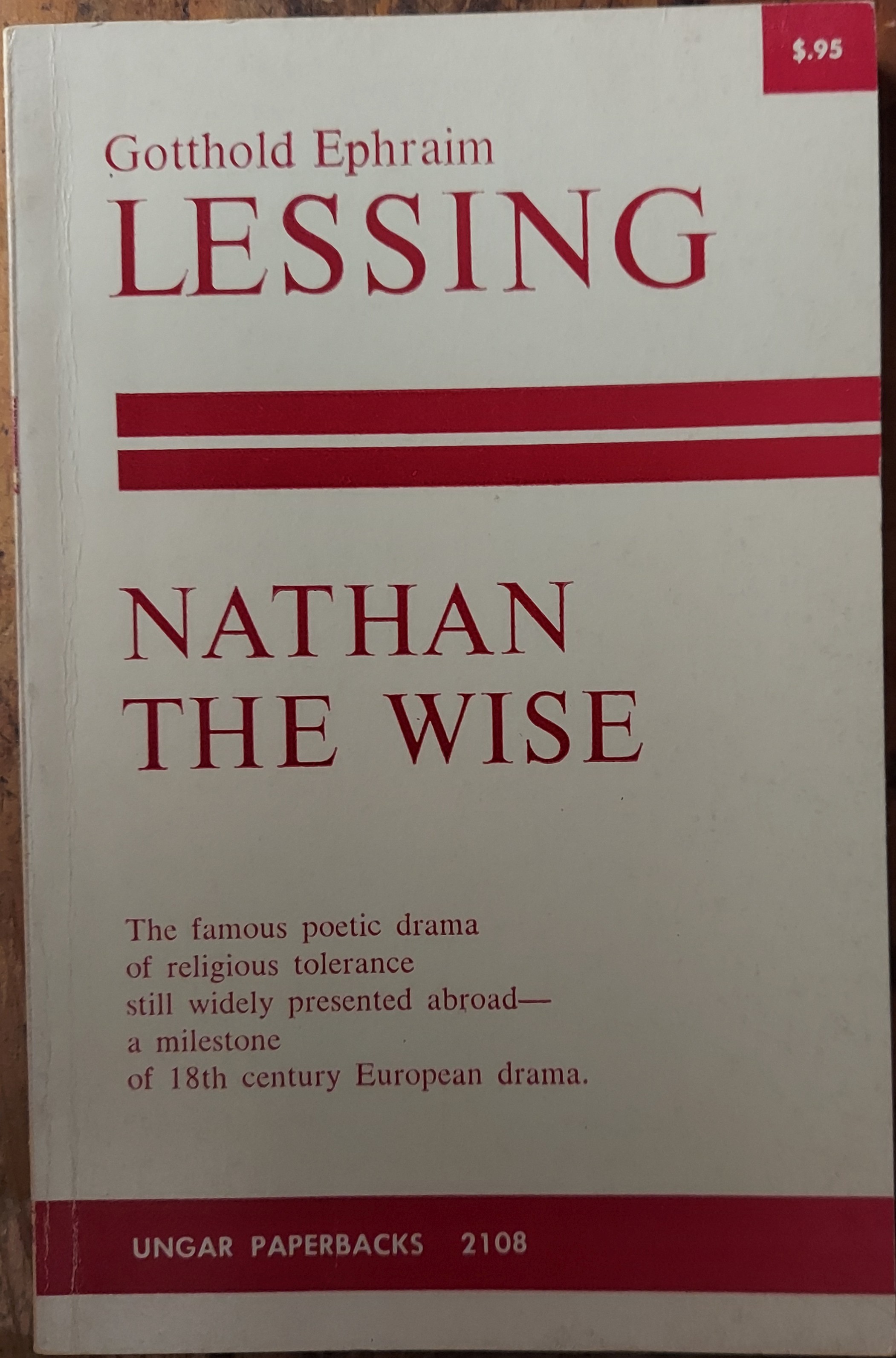 Image for Nathan the Wise : A Dramatic Poem in Five Acts Nathan the Wise : A Dramatic Poem in Five Acts