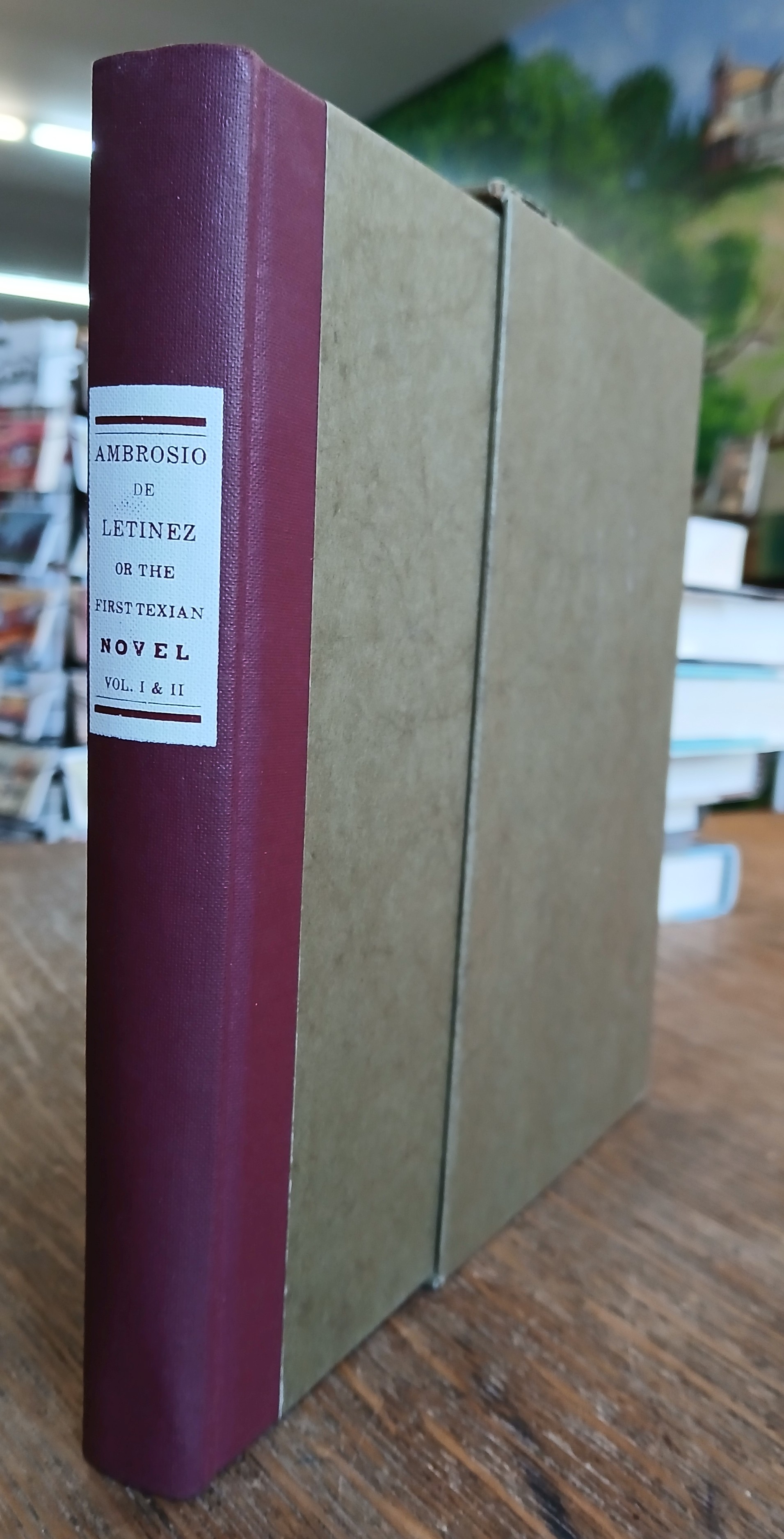 Ambrosio De Letinez or the First Texian Novel, Embracing a Description of the Countries Bordering on the Rio Bravo, with Incidents of The War of Independence