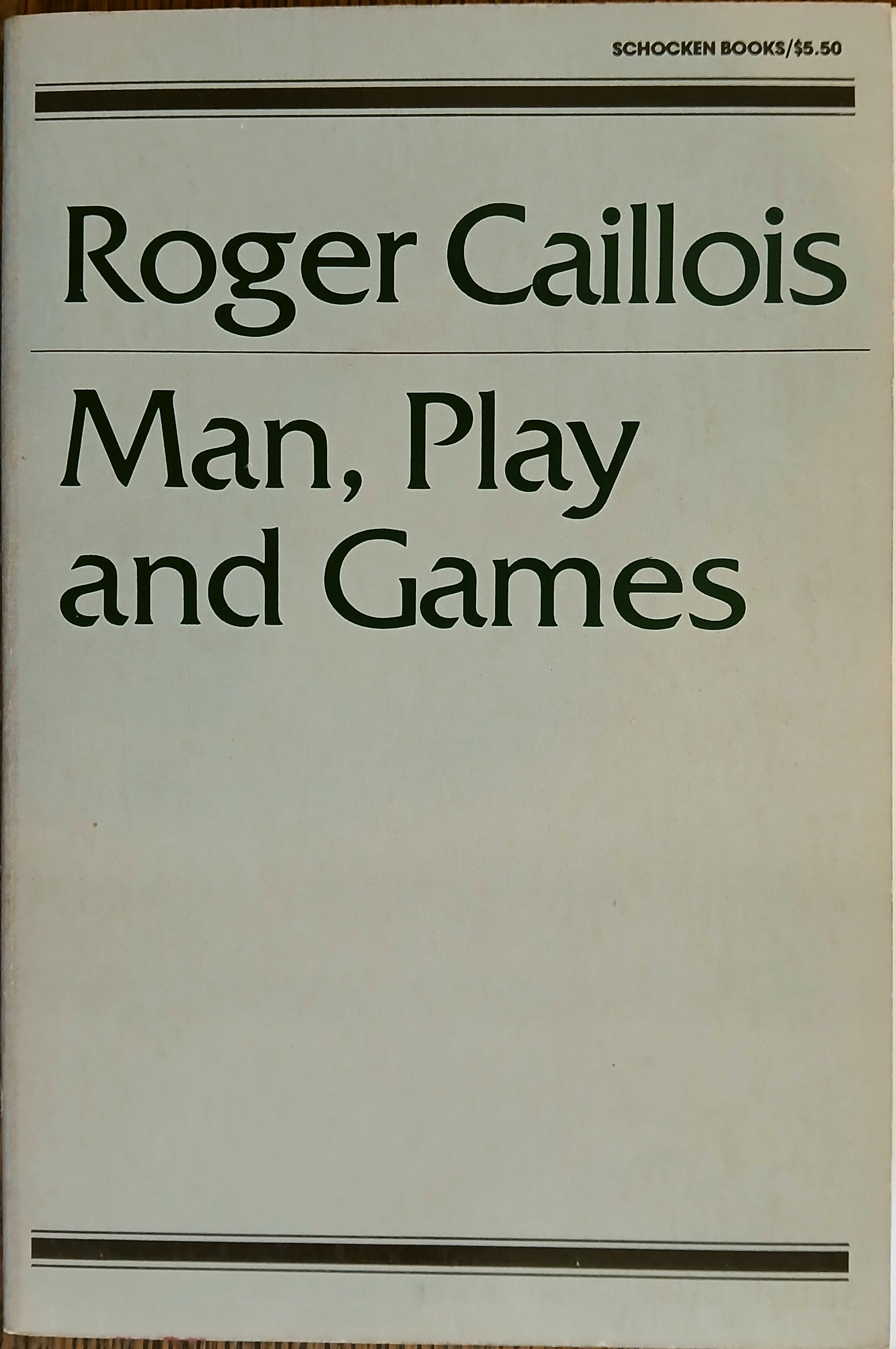 Man, Play and Games